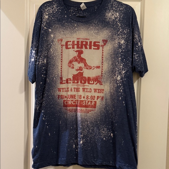 Chris Ledoux Graphic Women's Blue Tee - Picture 2 of 6